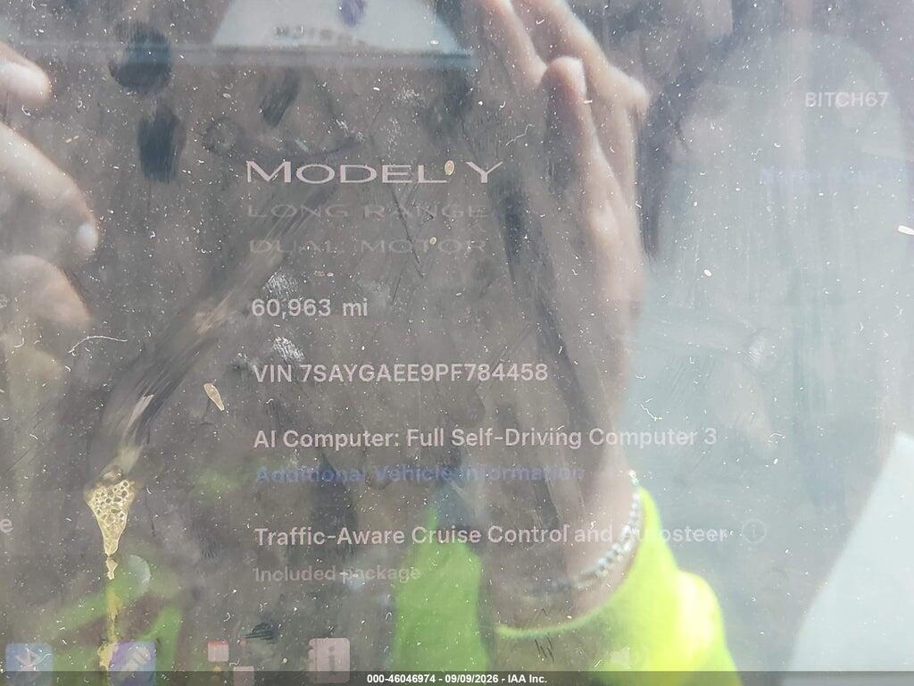 7SAYGAEE9PF784458 2023 TESLA MODEL Y photo no. 7