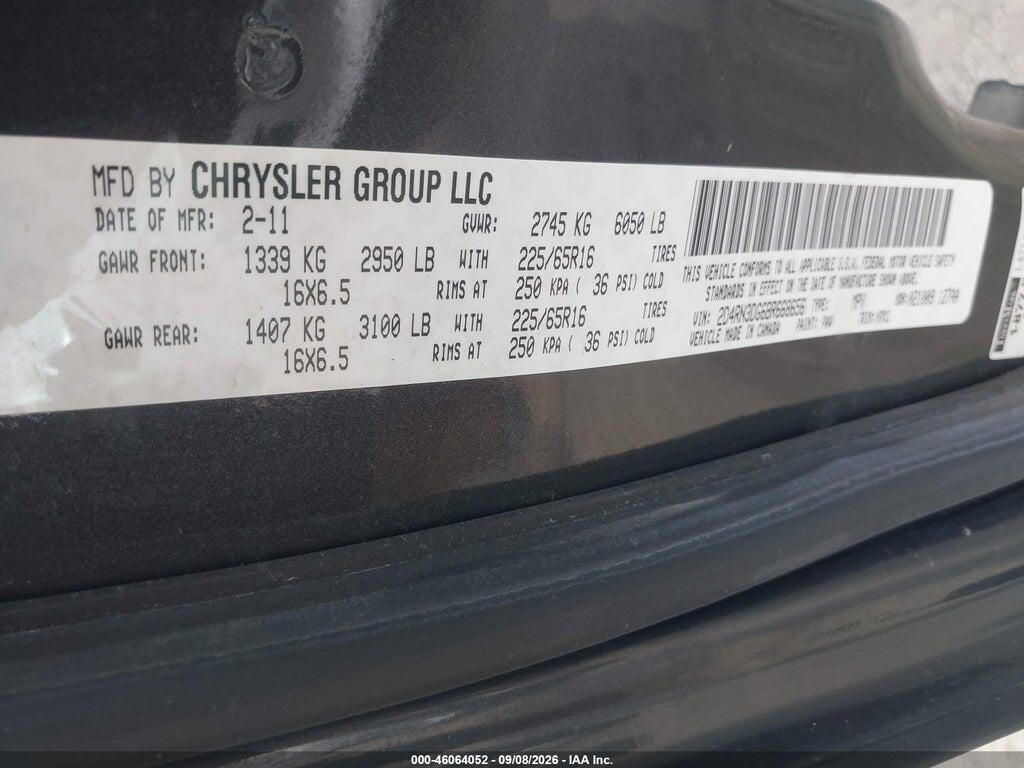 2D4RN3DG6BR668656 2011 DODGE GRAND CARAVAN photo no. 9