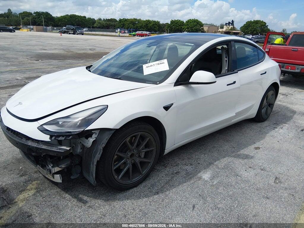 5YJ3E1EA1NF102700 2022 TESLA MODEL 3 photo no. 2