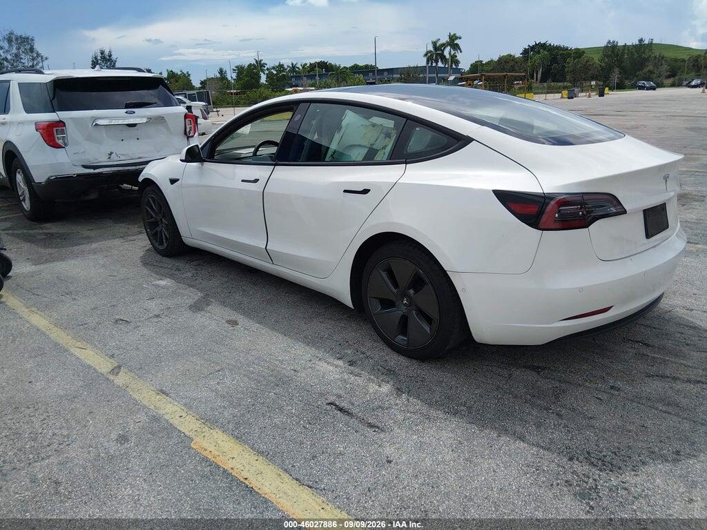 5YJ3E1EA1NF102700 2022 TESLA MODEL 3 photo no. 3