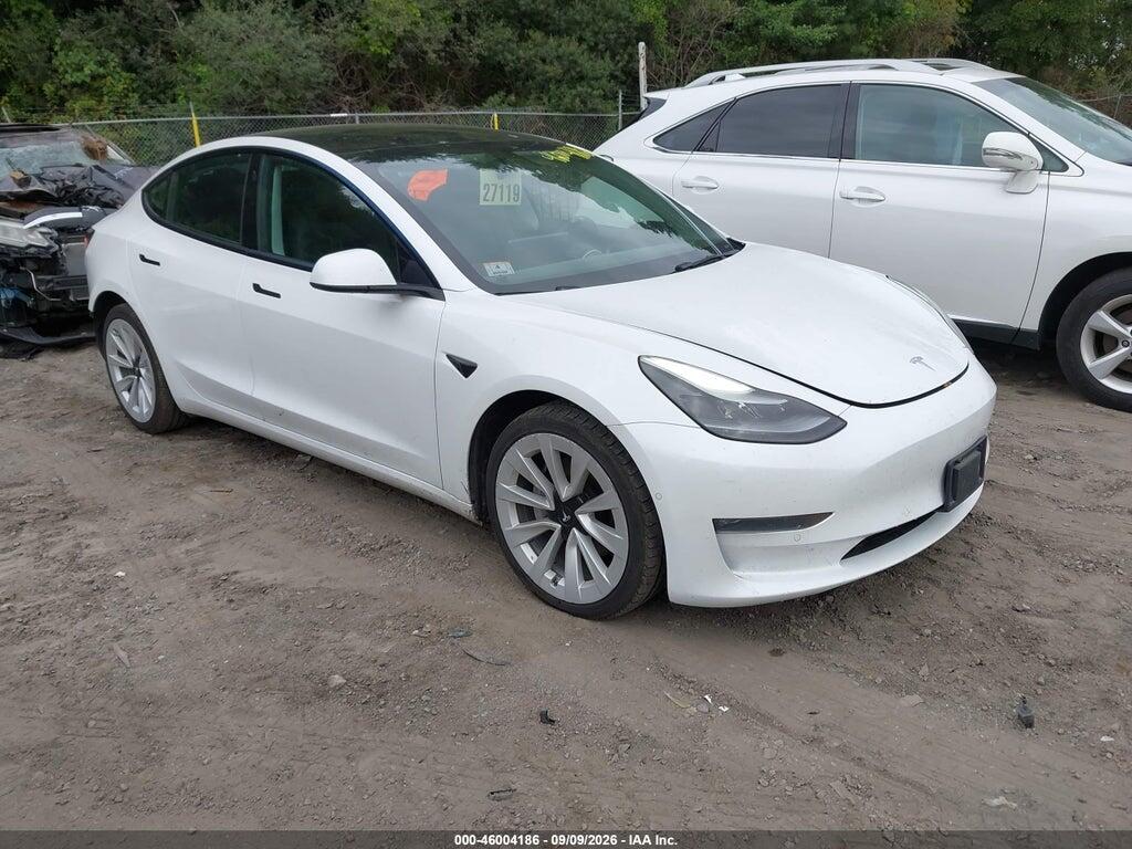 2022 TESLA MODEL 3 5YJ3E1EB4NF105163