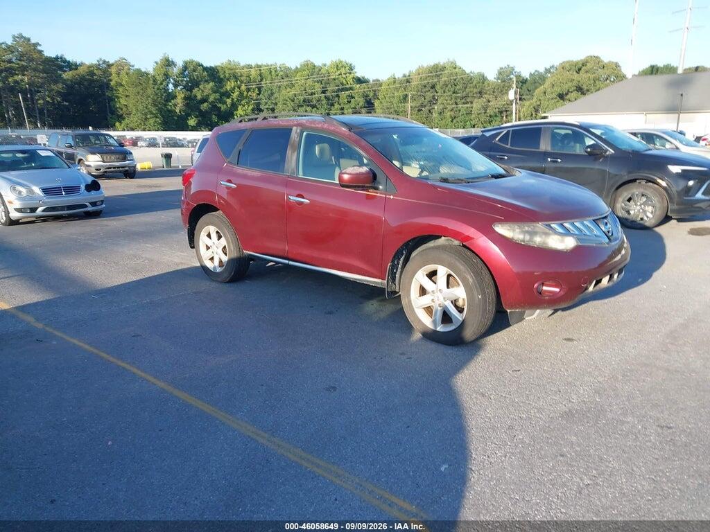 2009 NISSAN MURANO JN8AZ18U49W016353