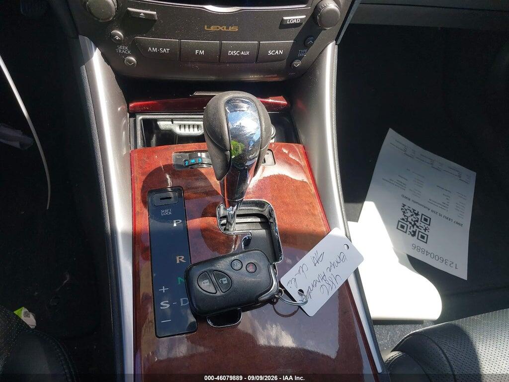 JTHBK262072034136 2007 LEXUS IS 250 photo no. 11
