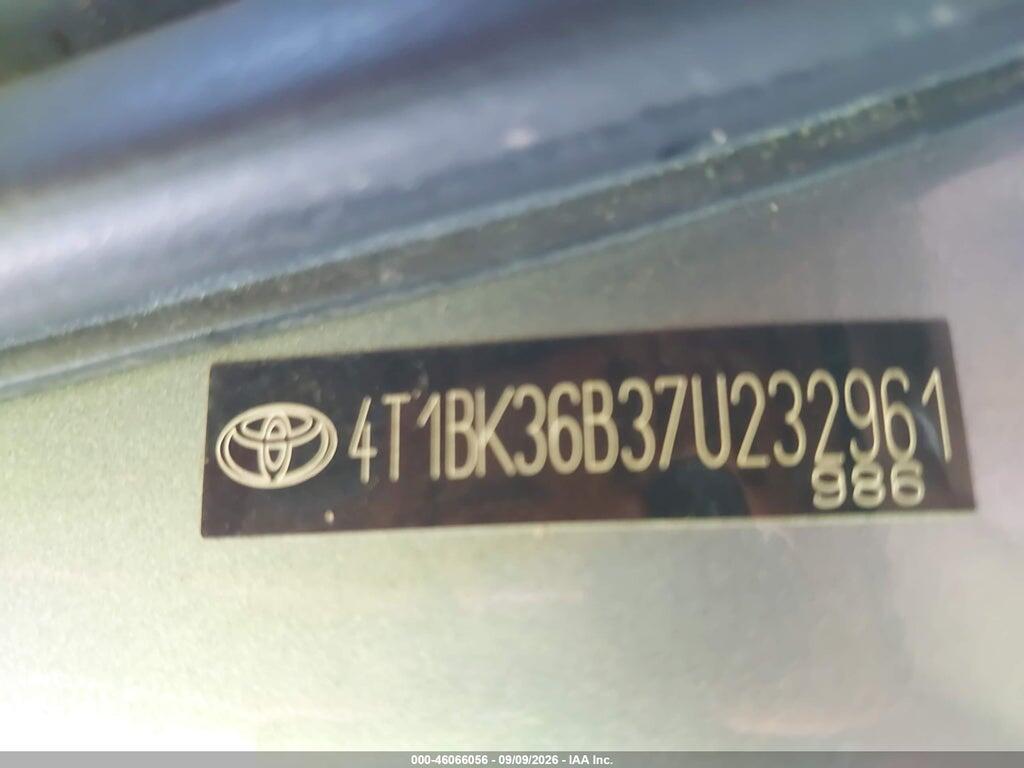 4T1BK36B37U232961 2007 TOYOTA AVALON photo no. 8
