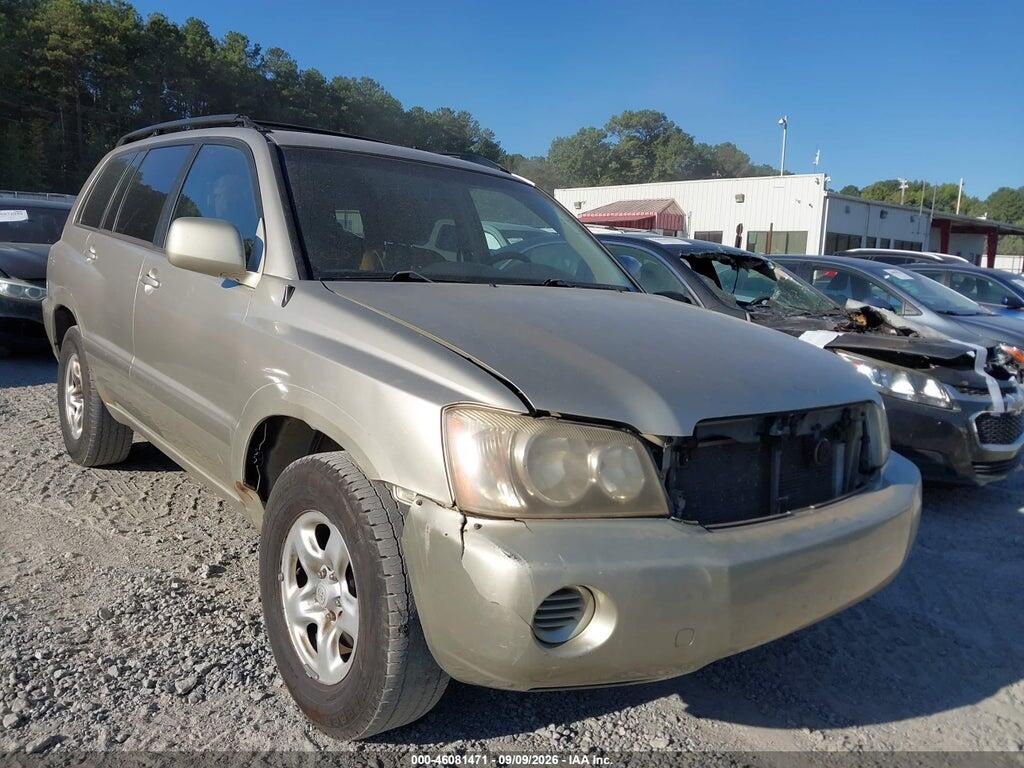 2001 TOYOTA HIGHLANDER JTEGF21A210022613