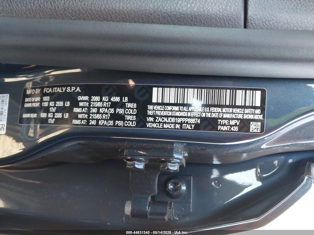 ZACNJDB19PPP68674 2023 JEEP RENEGADE photo no. 9