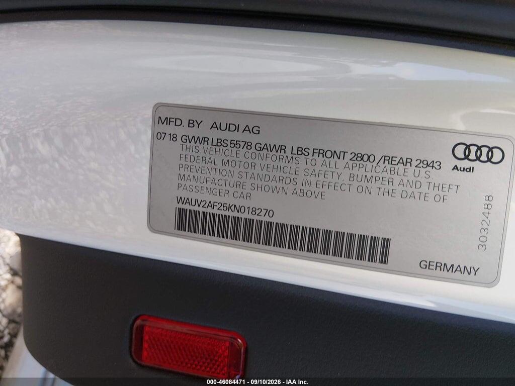 WAUV2AF25KN018270 2019 AUDI A7 photo no. 9