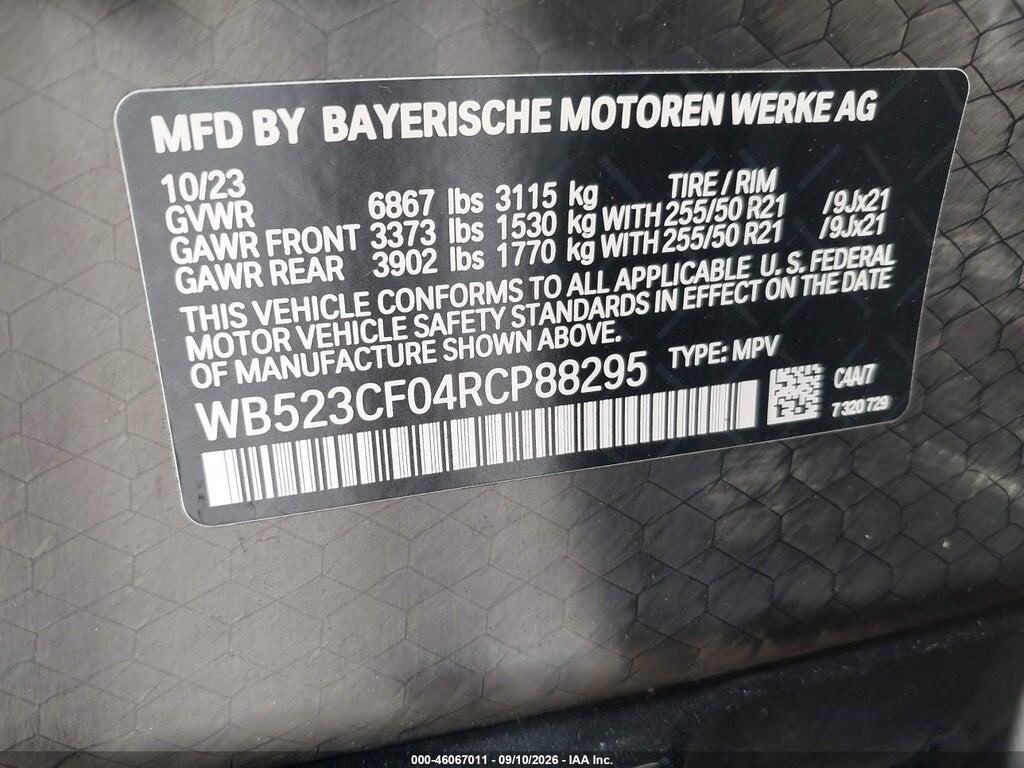 WB523CF04RCP88295 2024 BMW IX photo no. 9