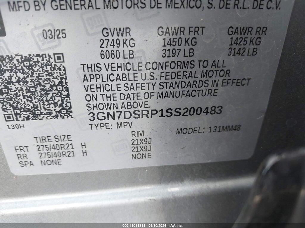 2025 CHEVROLET EQUINOX EV RS — Фото 9 из 16