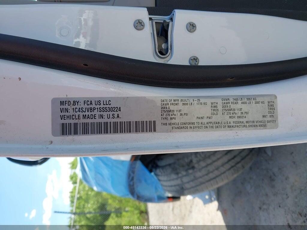 1C4SJVBP1SS530224 2025 JEEP WAGONEER photo no. 9