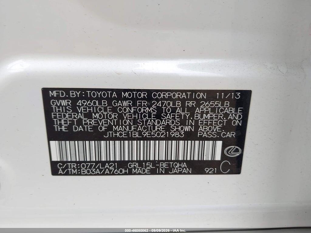 JTHCE1BL9E5021983 2014 LEXUS GS 350 photo no. 9