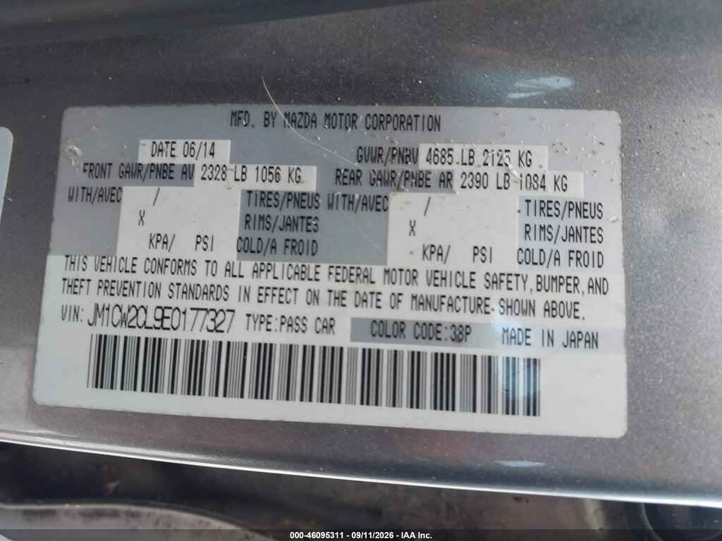 JM1CW2CL9E0177327 2014 MAZDA MAZDA5 photo no. 9