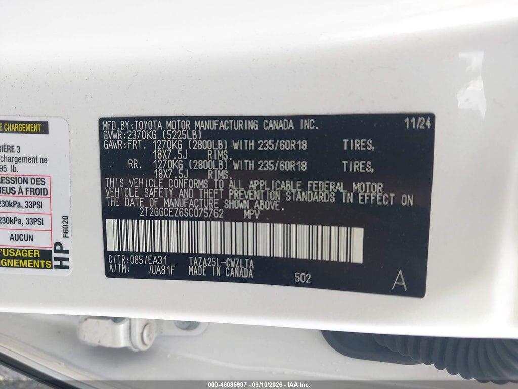 2T2GGCEZ6SC075762 2025 LEXUS NX 350 photo no. 9