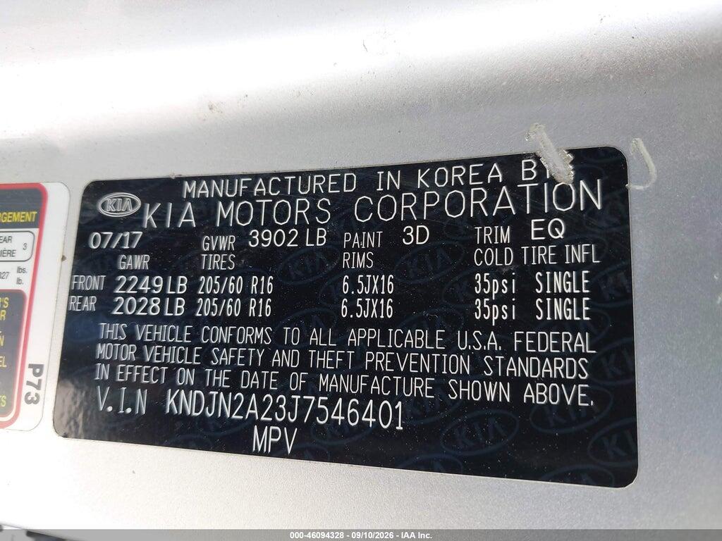 KNDJN2A23J7546401 2018 KIA SOUL photo no. 9