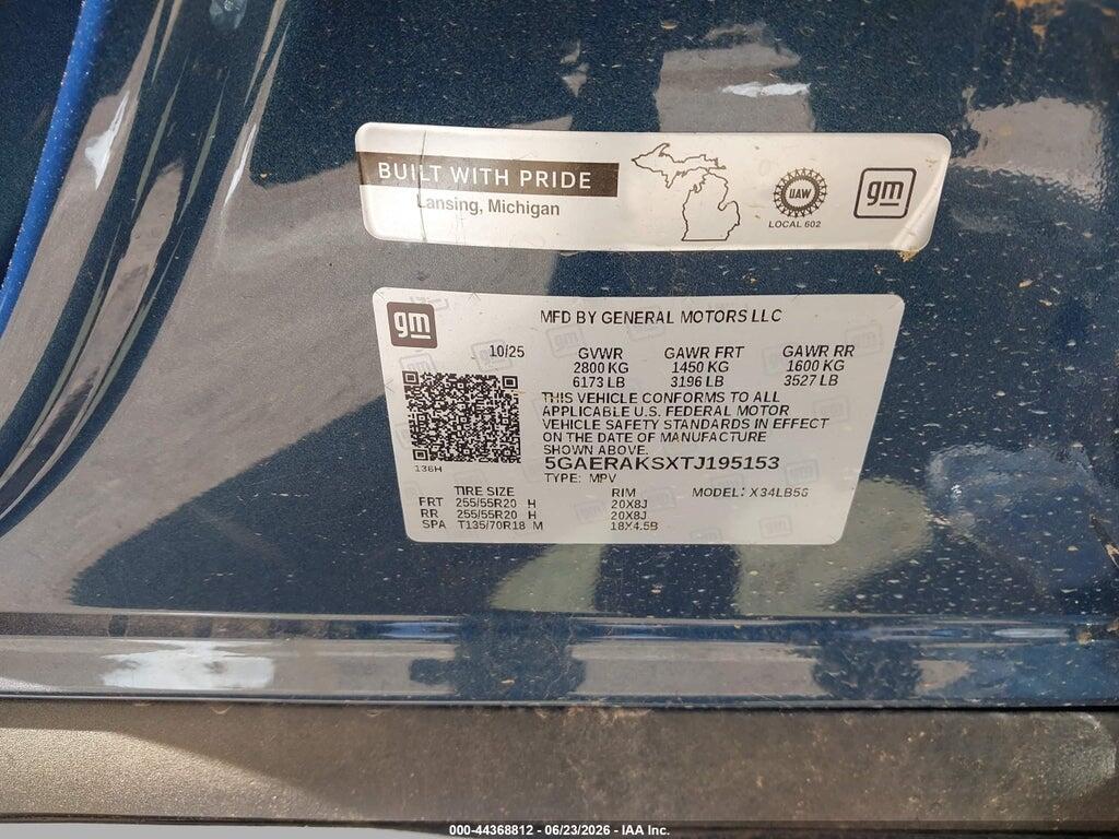 5GAERAKSXTJ195153 2026 BUICK ENCLAVE photo no. 9