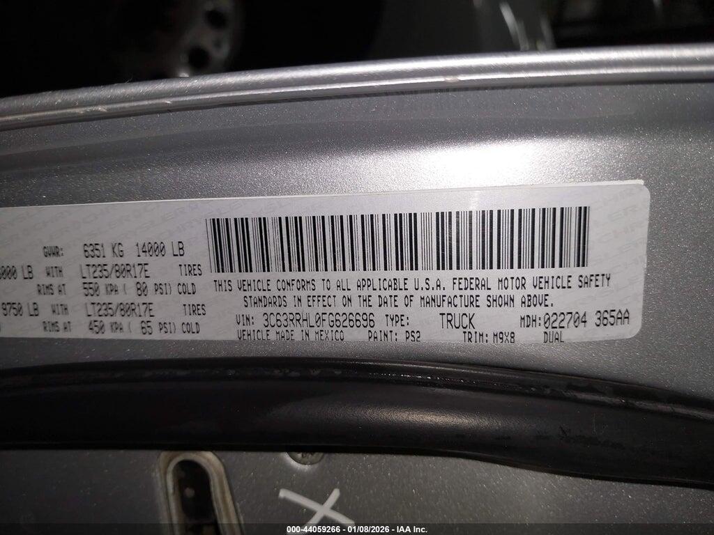 3C63RRHL0FG626696 2015 RAM 3500 photo no. 8