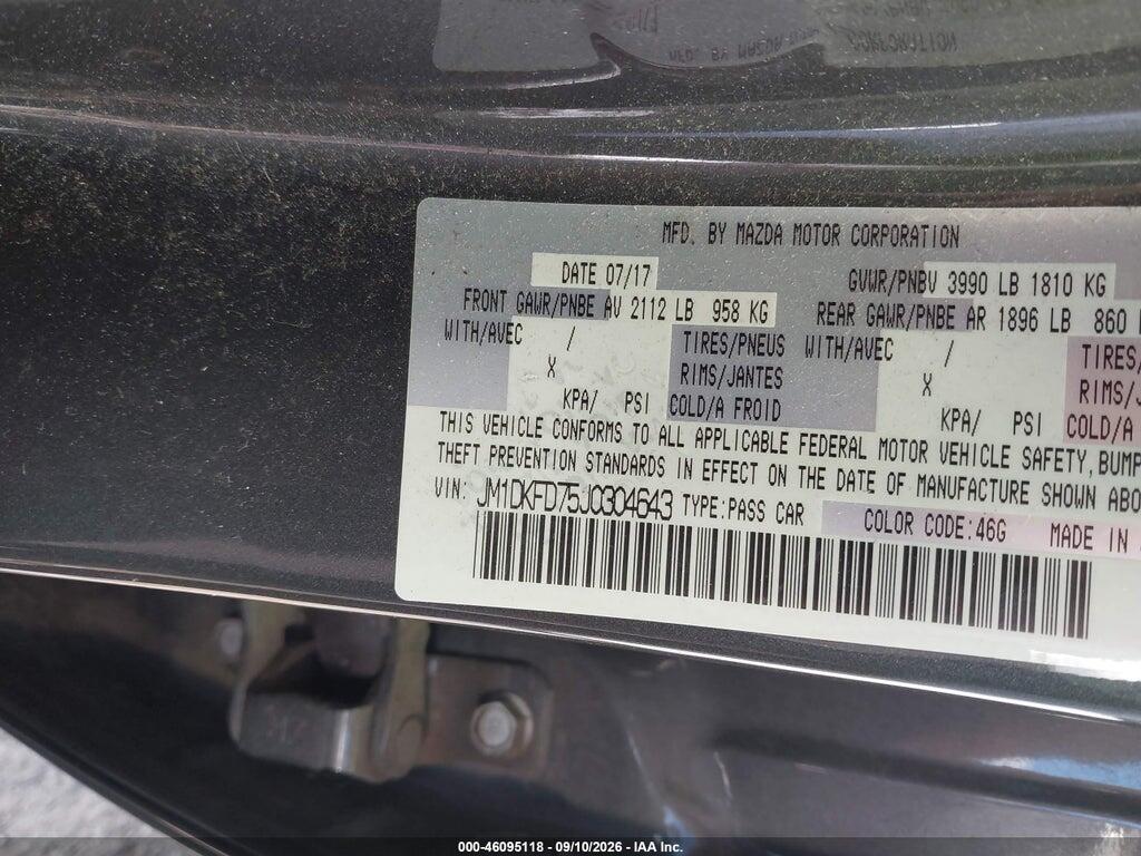 JM1DKFD75J0304643 2018 MAZDA CX-3 photo no. 9