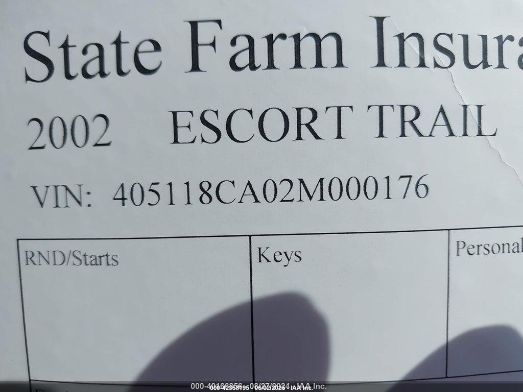 405118CA02M000176 2002 ESCORT TRAILER CORP BOAT TRAILER photo no. 9