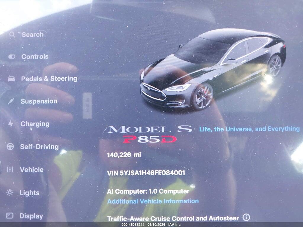5YJSA1H46FF084001 2015 TESLA MODEL S photo no. 7