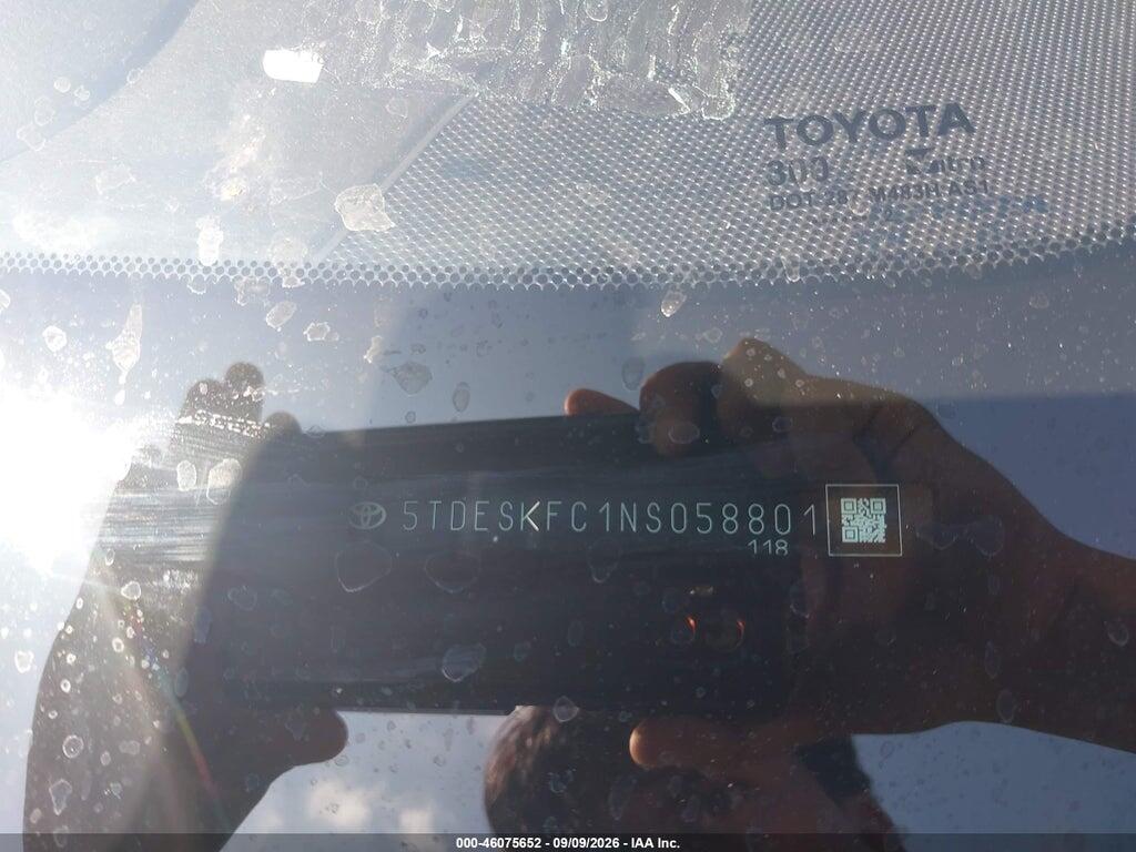 5TDESKFC1NS058801 2022 TOYOTA SIENNA photo no. 9
