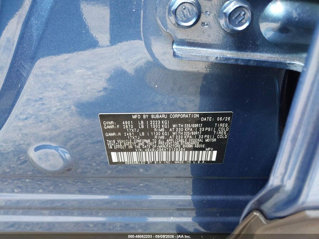 4S4SLDB6XT3128284 2026 SUBARU FORESTER photo no. 9