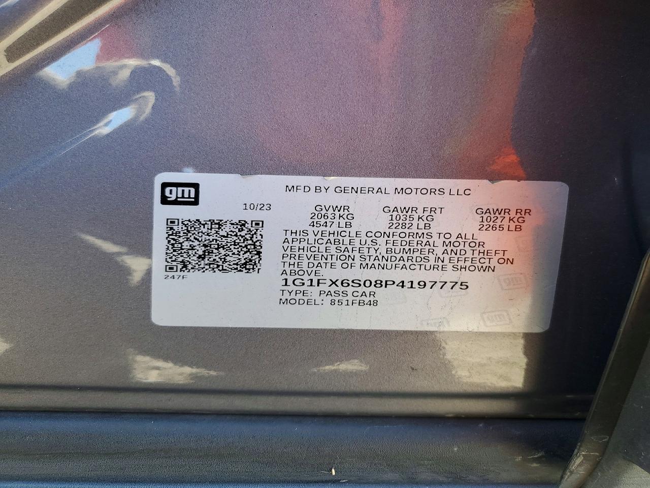 1G1FX6S08P4197775 2023 CHEVROLET BOLT EV photo no. 12