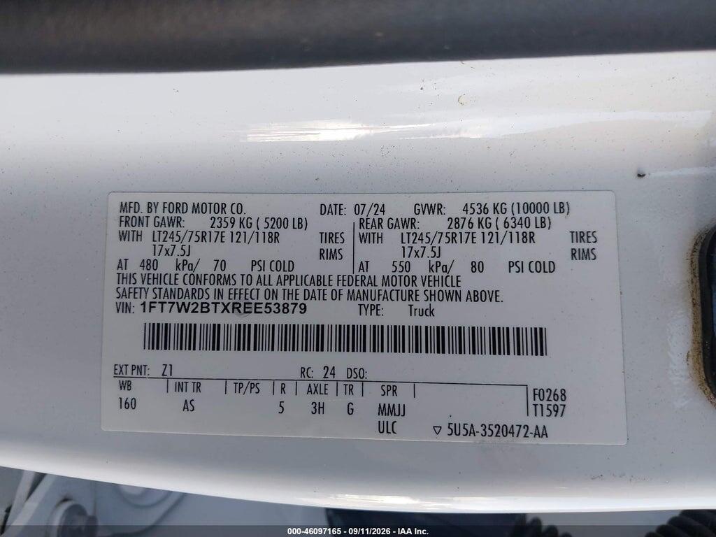 1FT7W2BTXREE53879 2024 FORD F-250 photo no. 9