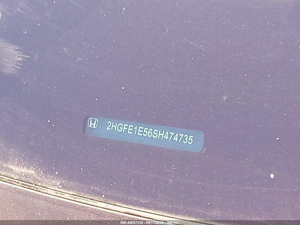 2HGFE1E56SH474735 2025 HONDA CIVIC SI photo no. 9