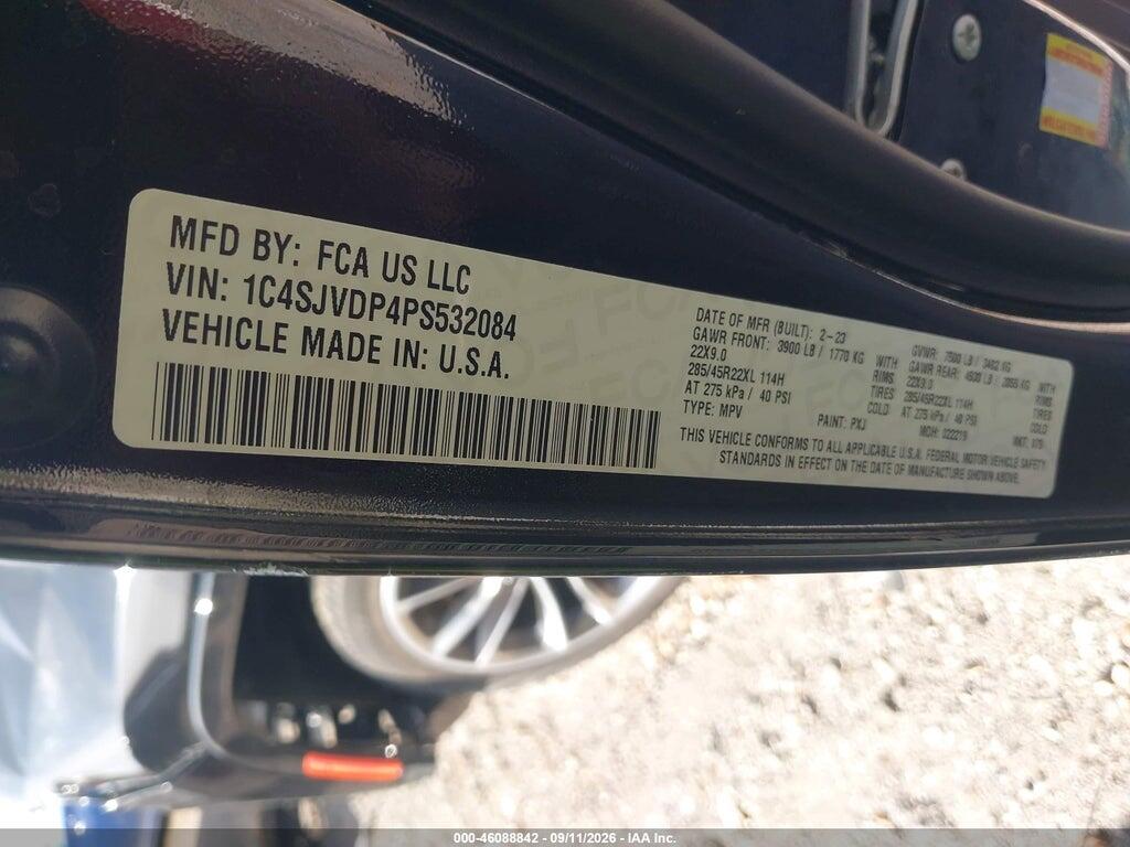 1C4SJVDP4PS532084 2023 JEEP WAGONEER photo no. 9