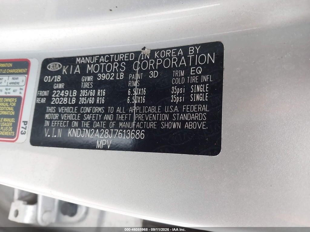 KNDJN2A28J7613686 2018 KIA SOUL photo no. 9
