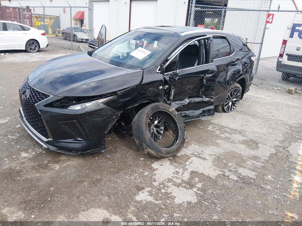 2T2SZMDA6NC363646 2022 LEXUS RX 350 photo no. 2