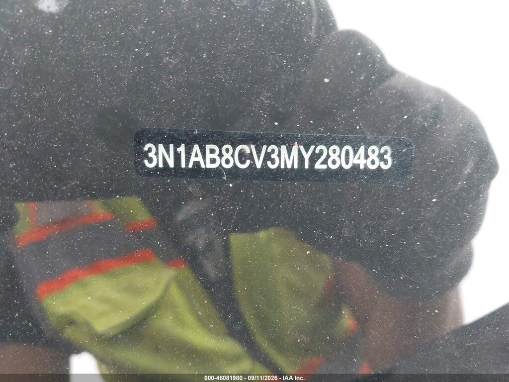 3N1AB8CV3MY280483 2021 NISSAN SENTRA photo no. 9