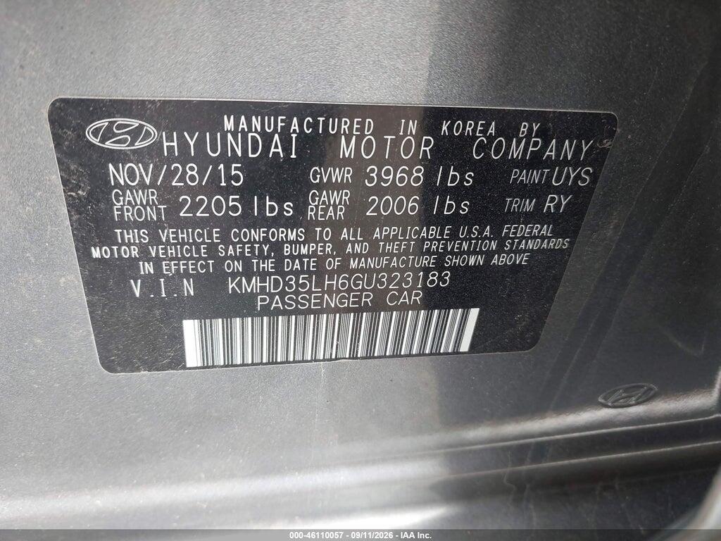 KMHD35LH6GU323183 2016 HYUNDAI ELANTRA GT photo no. 9