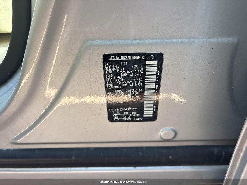 JN8AZ2NFXF9571670 2015 INFINITI QX80 photo no. 9