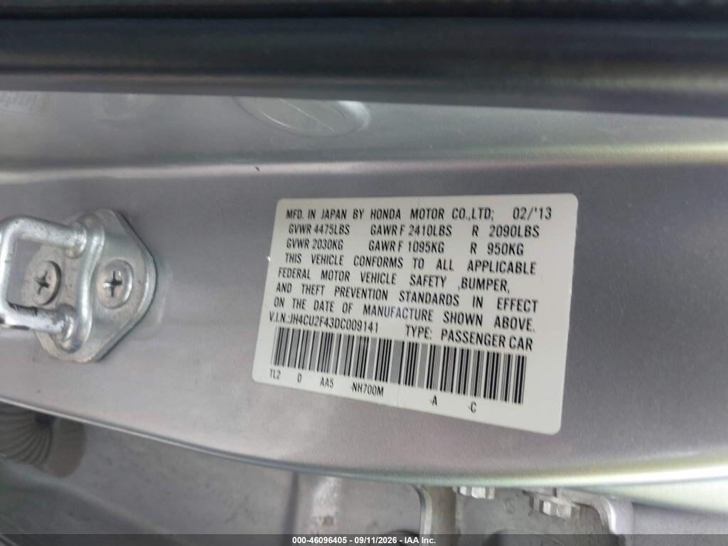 JH4CU2F43DC009141 2013 ACURA TSX photo no. 9
