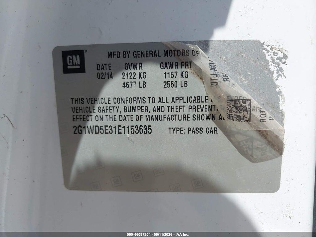 2G1WD5E31E1153635 2014 CHEVROLET IMPALA LIMITED photo no. 9