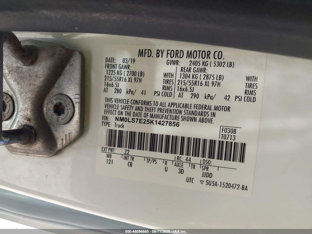 NM0LS7E25K1427856 2019 FORD TRANSIT CONNECT photo no. 9