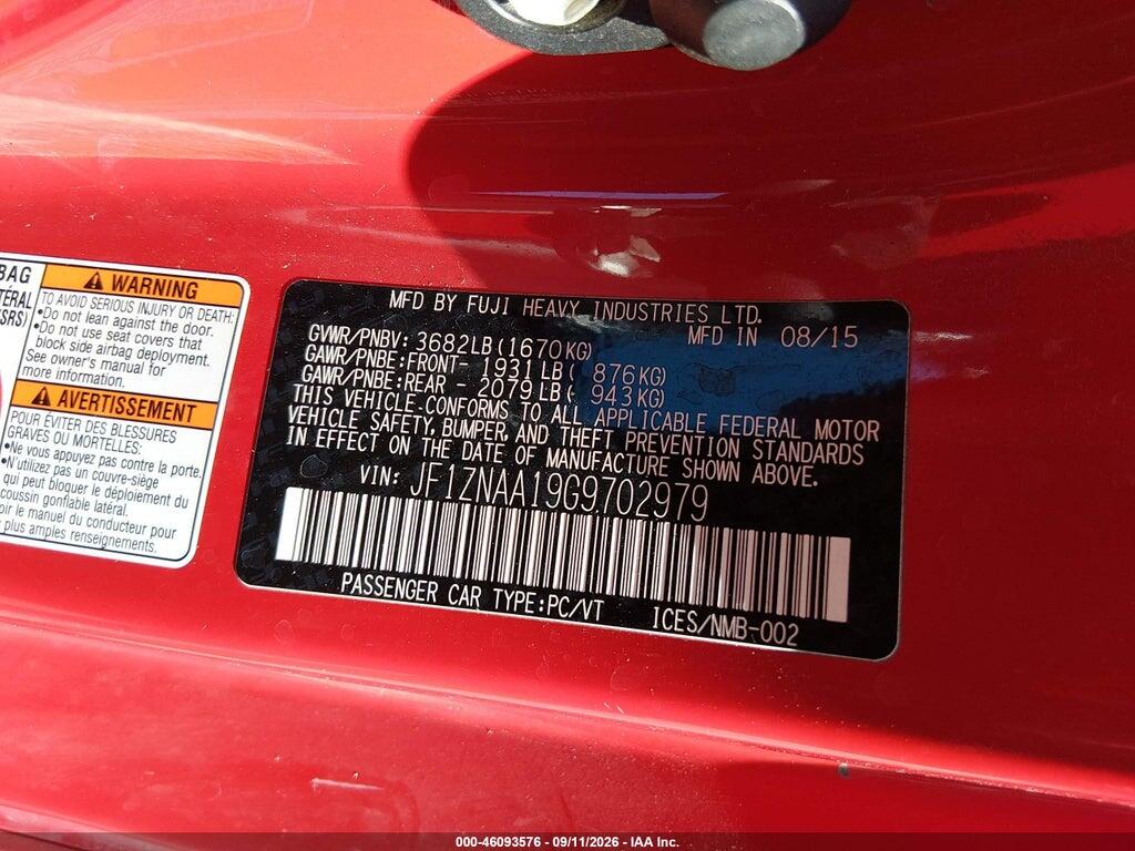 JF1ZNAA19G9702979 2016 SCION FR-S photo no. 9