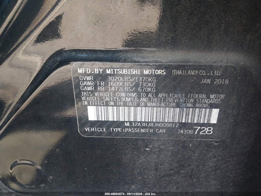 ML32A3HJ8JH008812 2018 MITSUBISHI MIRAGE photo no. 9