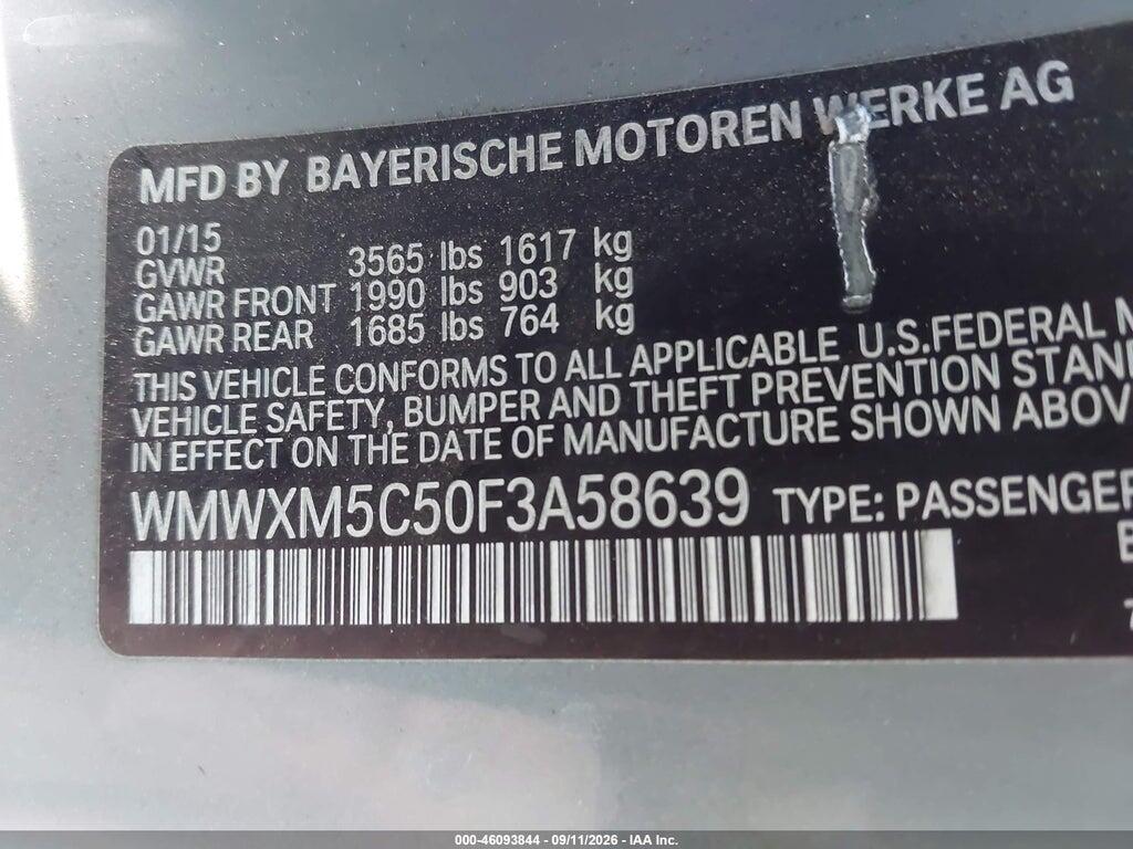 WMWXM5C50F3A58639 2015 MINI HARDTOP photo no. 9