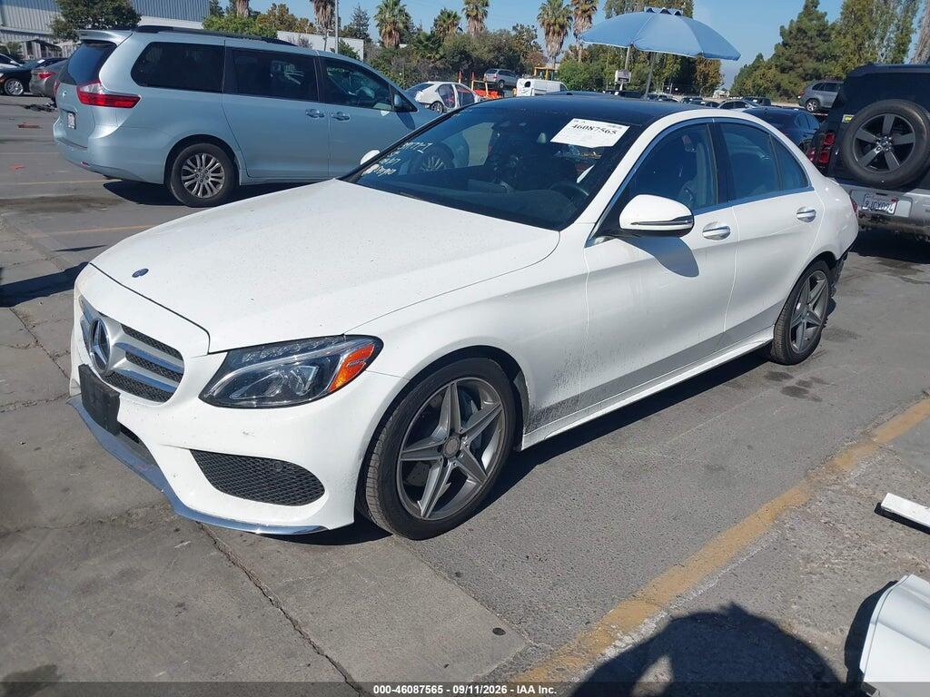 55SWF4JB7GU128567 2016 MERCEDES-BENZ C 300 photo no. 2