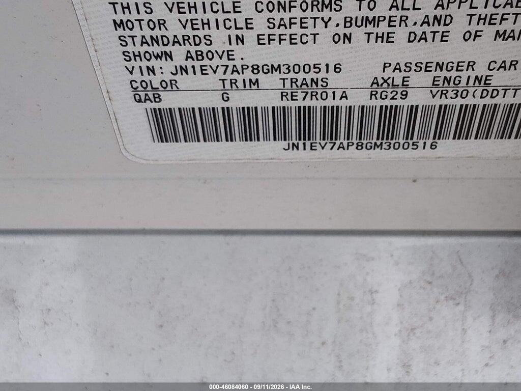 JN1EV7AP8GM300516 2016 INFINITI Q50 photo no. 9