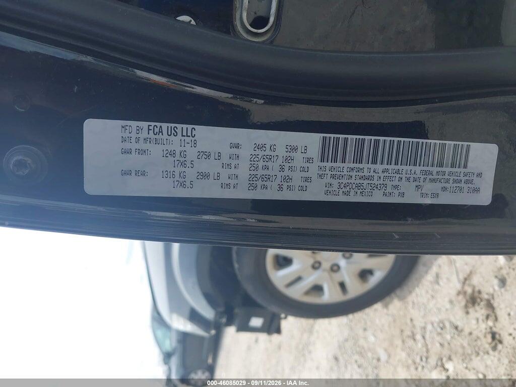 3C4PDCAB5JT524379 2018 DODGE JOURNEY photo no. 9
