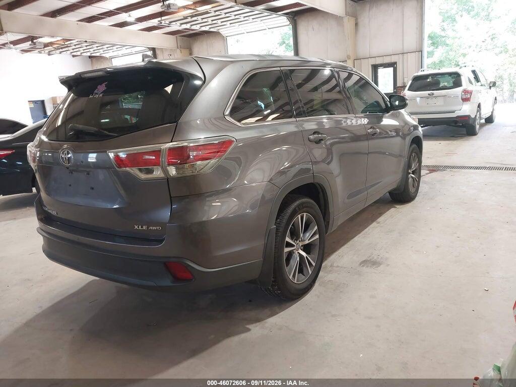 5TDJKRFHXGS302385 2016 TOYOTA HIGHLANDER photo no. 4