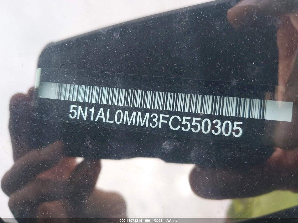 5N1AL0MM3FC550305 2015 INFINITI QX60 photo no. 9