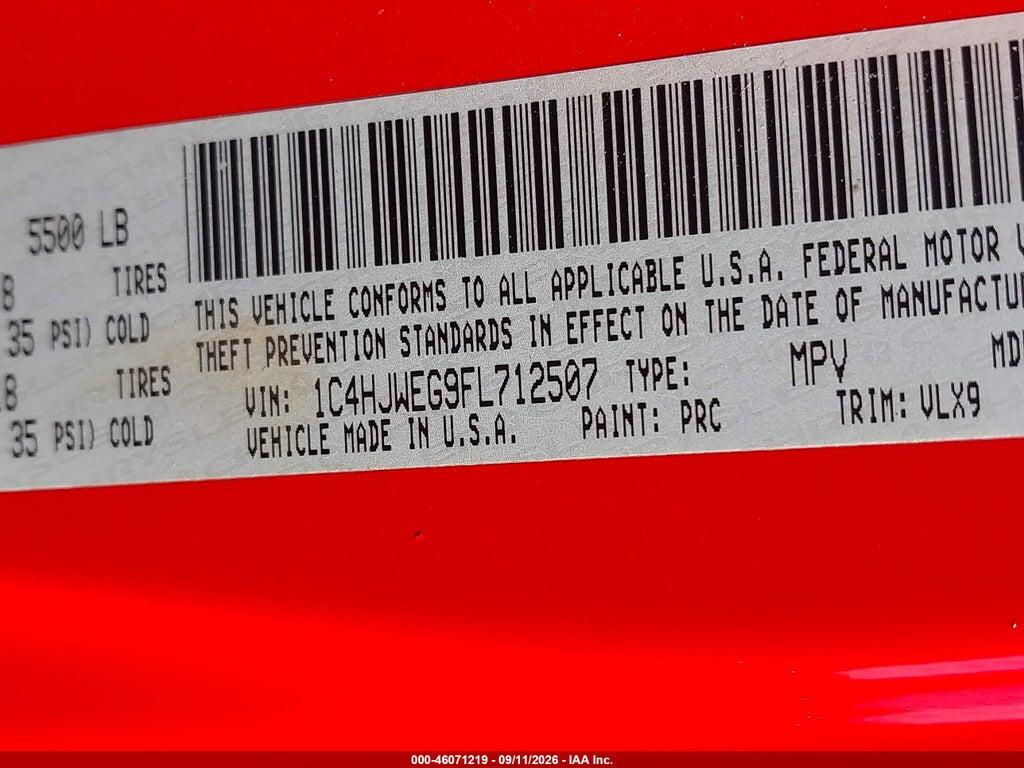 1C4HJWEG9FL712507 2015 JEEP WRANGLER UNLIMITED photo no. 9