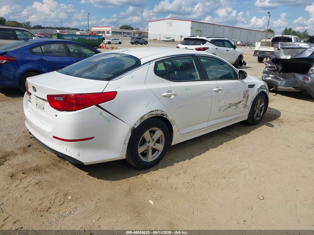 KNAGM4A75F5637108 2015 KIA OPTIMA photo no. 4