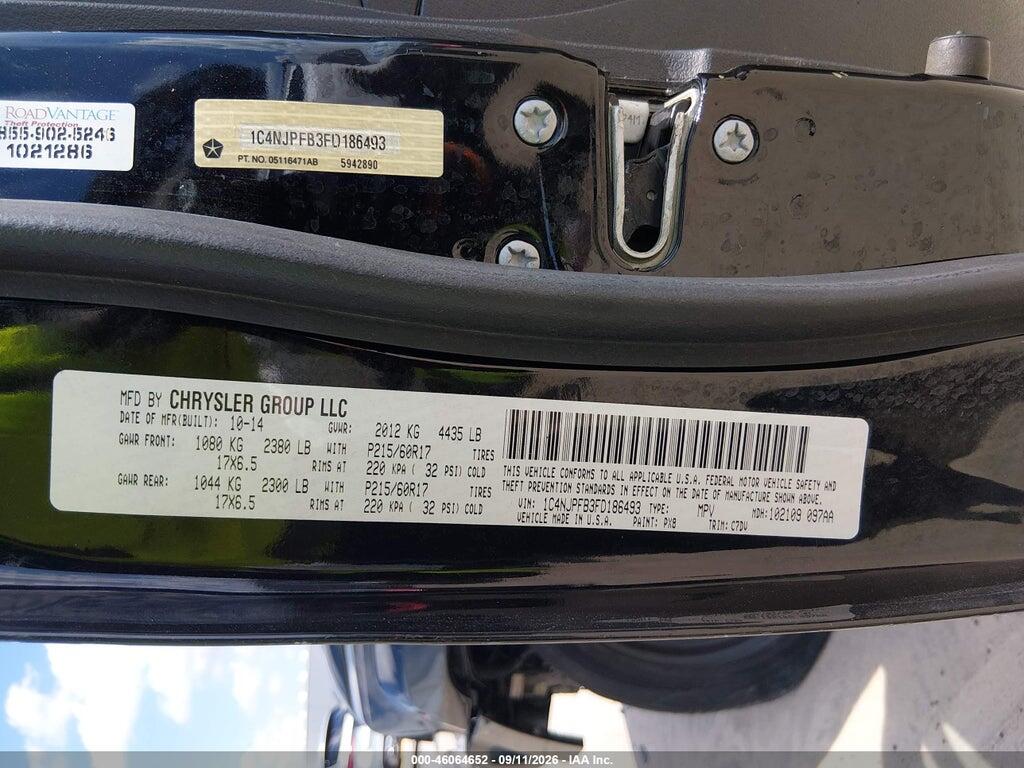 1C4NJPFB3FD186493 2015 JEEP PATRIOT photo no. 9