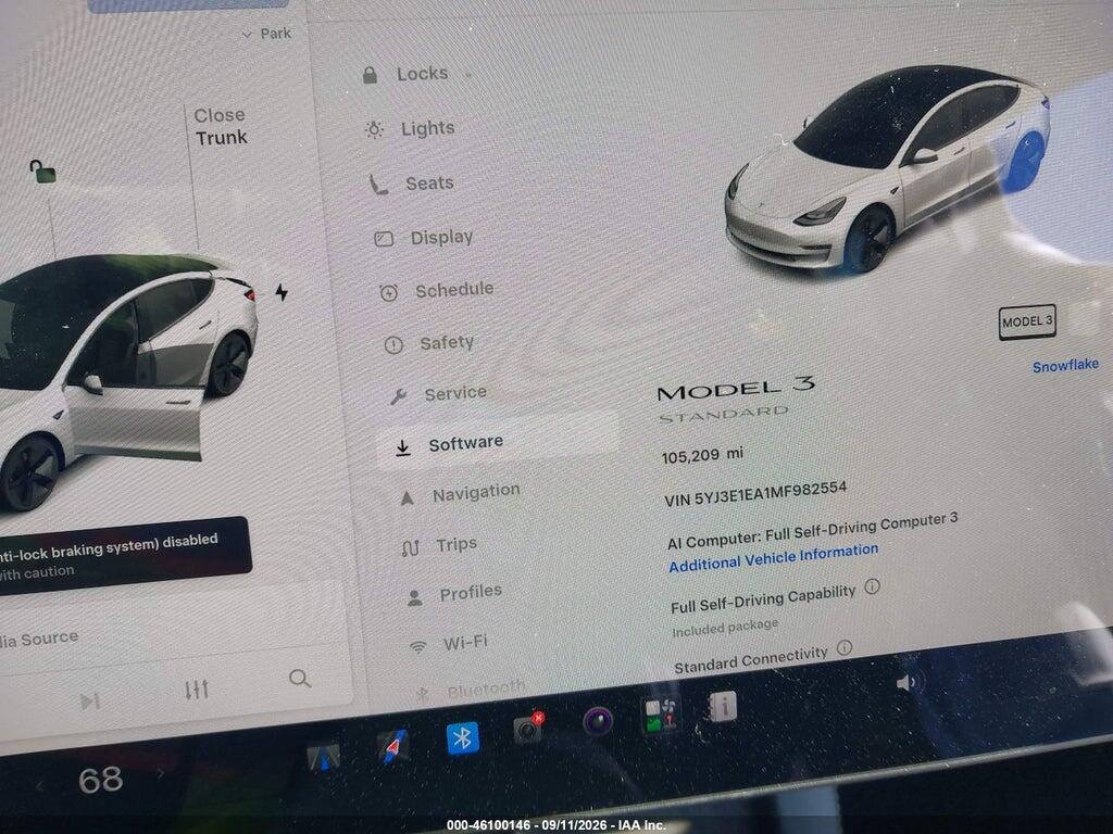 5YJ3E1EA1MF982554 2021 TESLA MODEL 3 photo no. 7