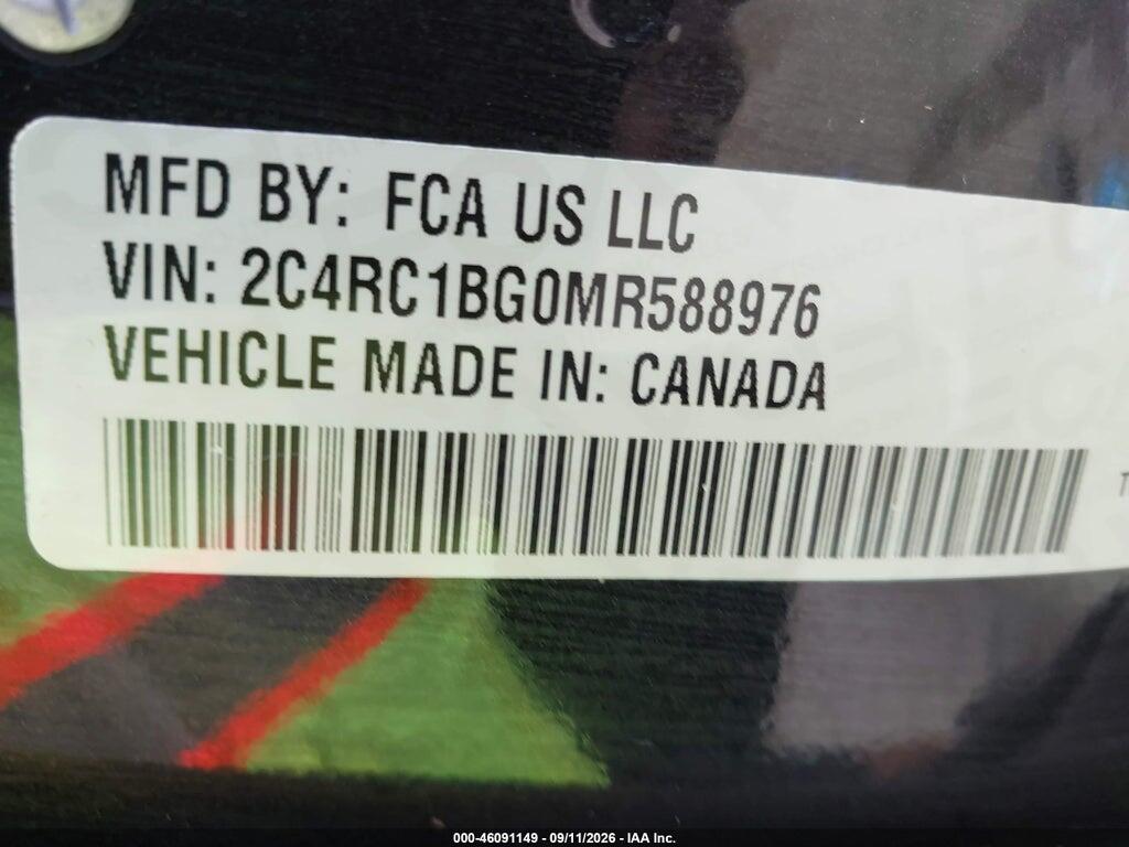 2C4RC1BG0MR588976 2021 CHRYSLER PACIFICA photo no. 9